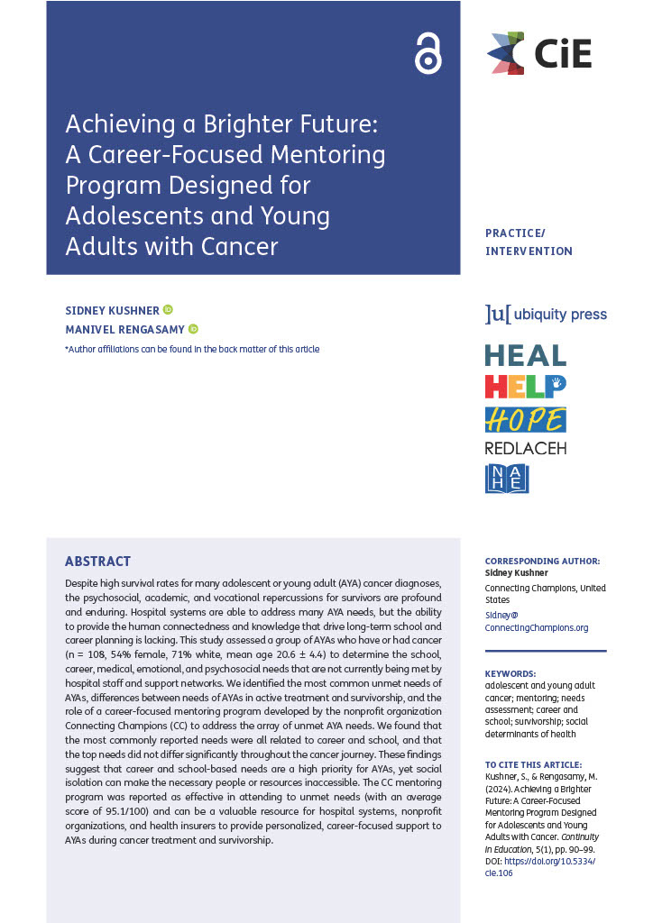 page 1 of our published research